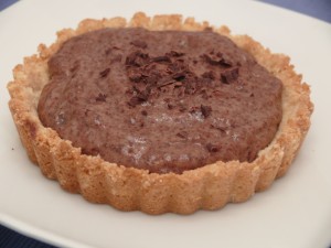 banana chocolate tart